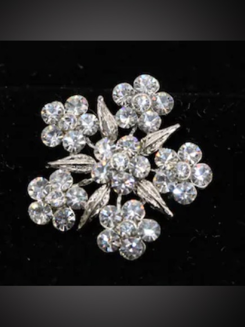 Vintage Rhinestone Brooch - Picture 4 of 4